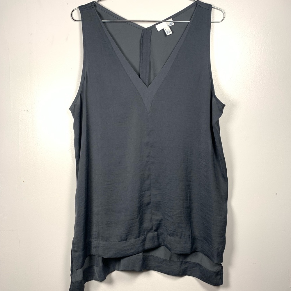 14th & Union V-Neck High Low Blouses Medium